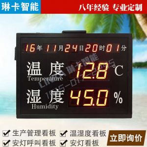 時間萬年歷溫濕度顯示屏